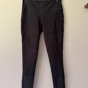 MONDETTA MOTO STYLE LEGGINGS BLACK SIZE SMALL